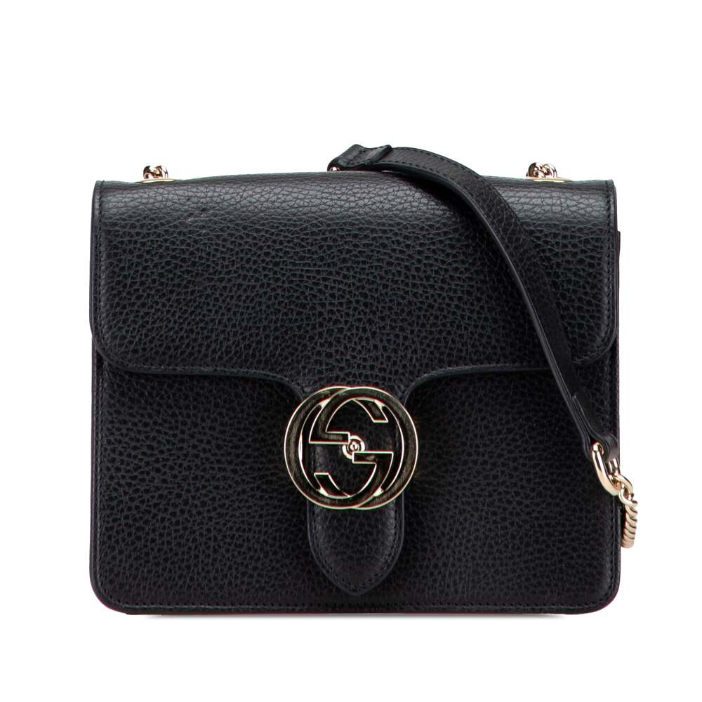 Gucci Interlocking Shoulder Bag Leather #326592G85B